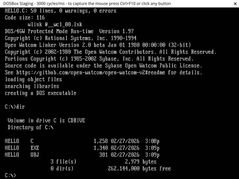 Some compiler output and our build artifacts.